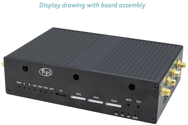 Alt view image 3 of 5 - Banana Pi BPI-R4 Metal Case