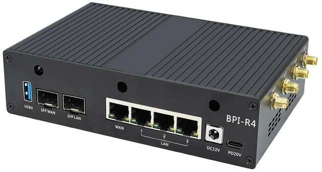 Alt view image 4 of 5 - Banana Pi BPI-R4 Metal Case
