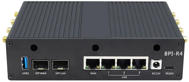 Alt view image 5 of 5 - Banana Pi BPI-R4 Metal Case