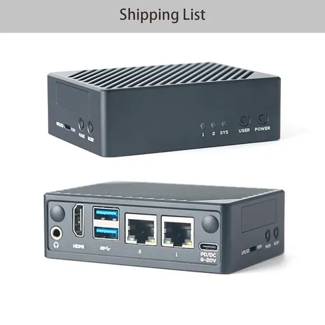 Alt view image 2 of 7 - Friendlyelec NanoPi M5 - RK3576 SOC, Dual Gigabit Ethernet, 4/8/16GB RAM, UFS, AI Deployment, M.2 SDIO WiFi, 4K@60Hz, OpenMediaVault (LPDDR5 8GB RAM,with Metal Case)