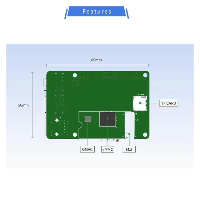 Alt view image 7 of 7 - StarFive VisionFive 2 Lite RISC-V JH7110S SOC Single Board Computer AIoT Smart Home Development Boards Supports OpenWrt CasaOS (4GB with WiFi,VisionFive 2 Lite)