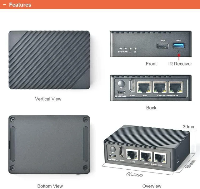 Alt view image 4 of 5 - Nanopi R6S Metal case (Not Include R6S Development Board)
