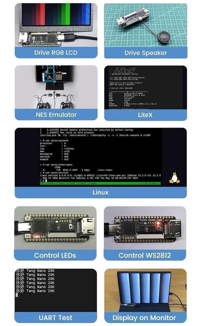 Alt view image 5 of 7 - Sipeed Tang Nano 20K FPGA Development Board MCU, with LUT4, HDMI, for RISC-V and Embedded Development (Basic Kit)