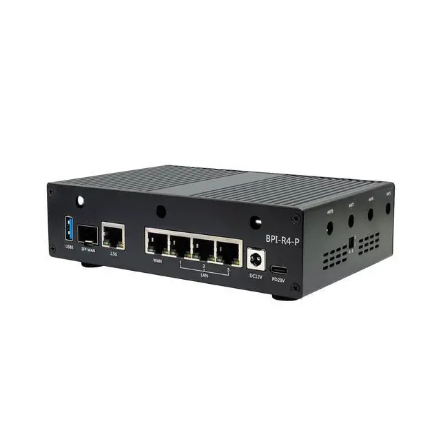Alt view image 5 of 7 - Banana Pi Metal housing for BPI-R4 POE (only applies to the POE Version of R4)