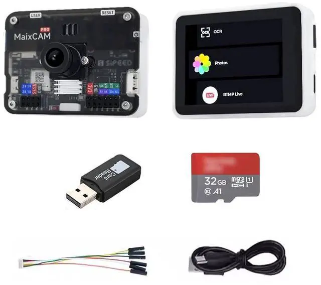 Main image of Sipeed MaixCAM Pro AI Development Board, Equipped with a RISC-V 1TOPS NPU and a Vision Camera, enables the Rapid Deployment of AI Vision and Auditory Applications. (SD Card Kit)
