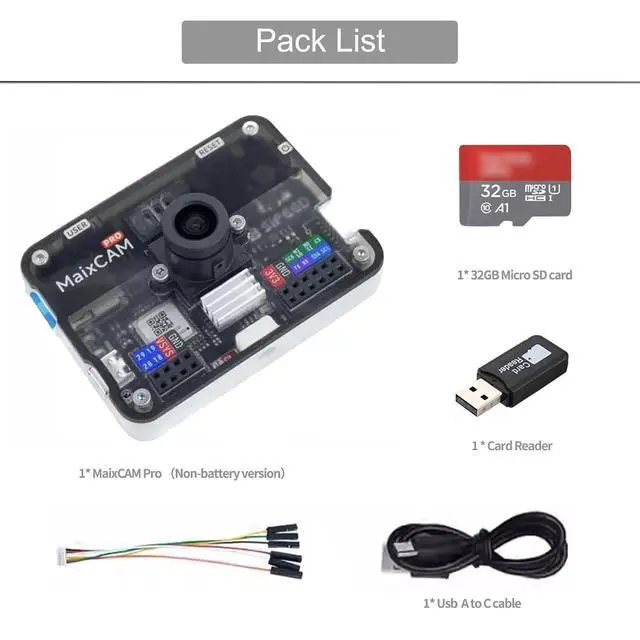 Alt view image 2 of 7 - Sipeed MaixCAM Pro AI Development Board, Equipped with a RISC-V 1TOPS NPU and a Vision Camera, enables the Rapid Deployment of AI Vision and Auditory Applications. (SD Card Kit)