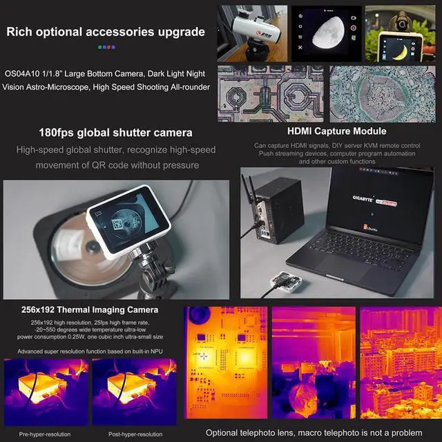 Alt view image 7 of 7 - Sipeed MaixCAM Pro AI Development Board, Equipped with a RISC-V 1TOPS NPU and a Vision Camera, enables The Rapid Deployment of AI Vision and Auditory Applications. (Standard Kit)