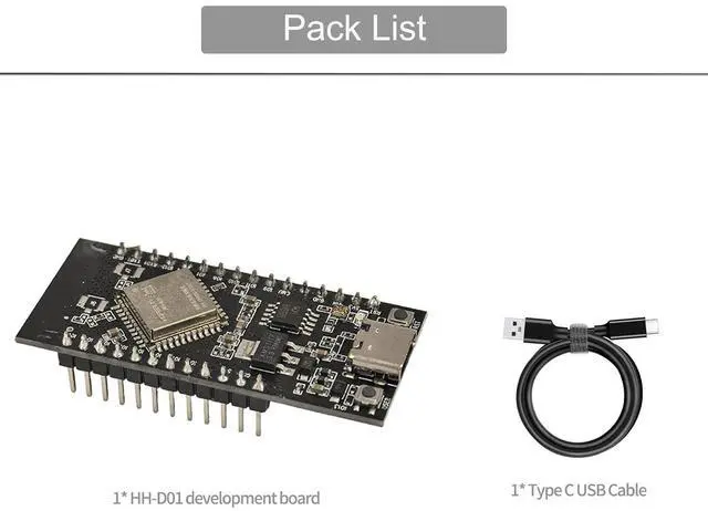 Alt view image 2 of 7 - HopeRun HH-D01 Development Board, HiSilicon NearLink WS63 Core, 2.4G WiFi + BLE + SLE, Supports OpenHarmony (1 PCS)