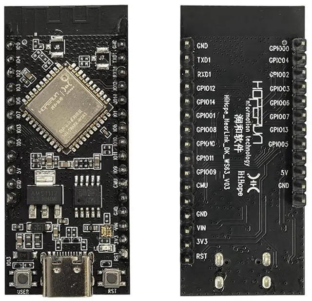 Alt view image 5 of 7 - HopeRun HH-D01 Development Board, HiSilicon NearLink WS63 Core, 2.4G WiFi + BLE + SLE, Supports OpenHarmony (2 PCS)