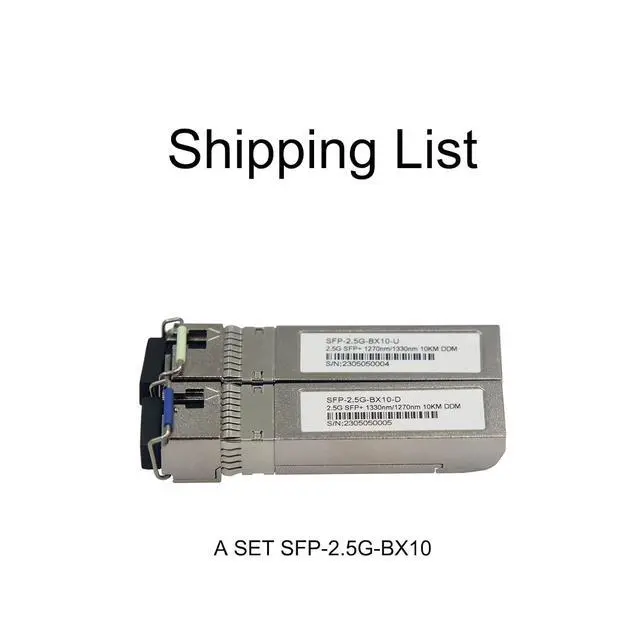 Alt view image 2 of 7 - BPI-R3 Single Board Computer SFP+ 2.5G BX10 Module - 10KM, Fast 2.5Gbps, LC Connector (A Set)