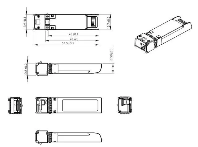 Alt view image 7 of 7 - BPI-R3 Single Board Computer SFP+ 2.5G BX10 Module - 10KM, Fast 2.5Gbps, LC Connector (A Set)