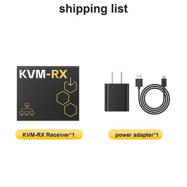 Alt view image 2 of 7 - HD-MI KVM Extender Over Cat5e/Cat6, 1 Transmitter to Multiple Receivers, USB Keyboard Mouse Control, IR Remote, 150m Transmission Distance,Support HDMI 1.4b HDCP 1.4 (KVM-RX Receiver)
