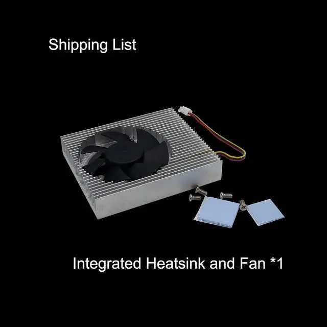 Alt view image 2 of 7 - Barebone Cooling Radiator and Fan Set Designed for BPI-R3 Single Board Computer(Integrated Heatsink and Fan Design)