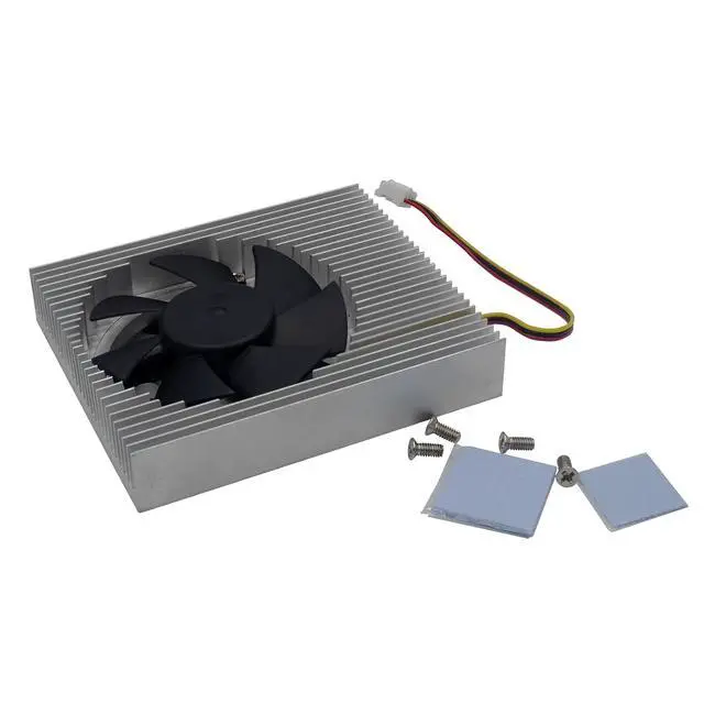 Alt view image 3 of 7 - Barebone Cooling Radiator and Fan Set Designed for BPI-R3 Single Board Computer(Integrated Heatsink and Fan Design)
