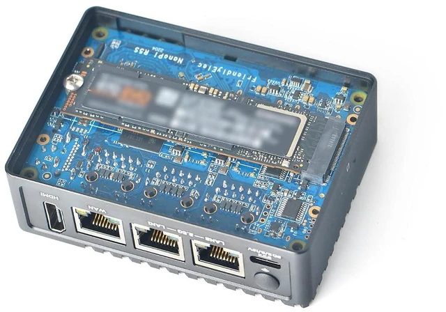 Alt view image 6 of 7 - Metal Case for Nanopi R5S Openwrt Router Single Board Computer