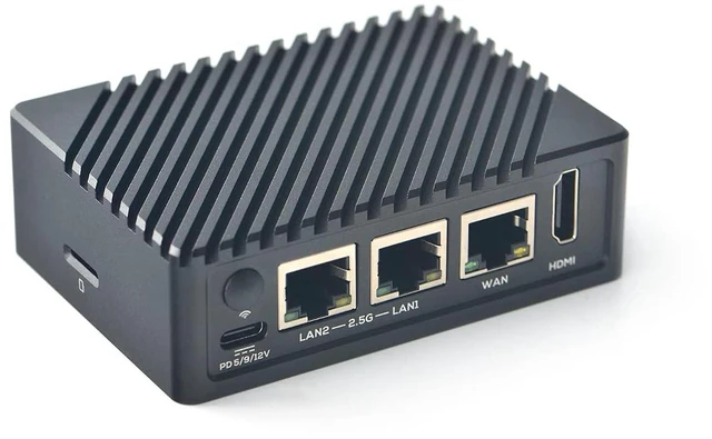 Alt view image 7 of 7 - Metal Case for Nanopi R5S Openwrt Router Single Board Computer