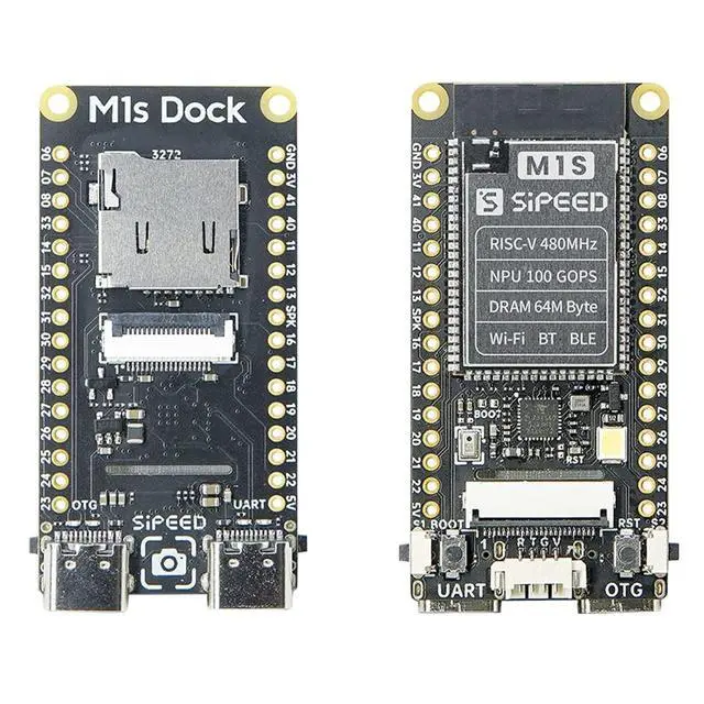 Alt view image 3 of 7 - Sipeed M1s Dock RISC-V AI Development Board with Camera, for AIOT tinyML, Support WiFi/BT/BLE/Zigbee, Linux FreeRTOS (Bundle B)
