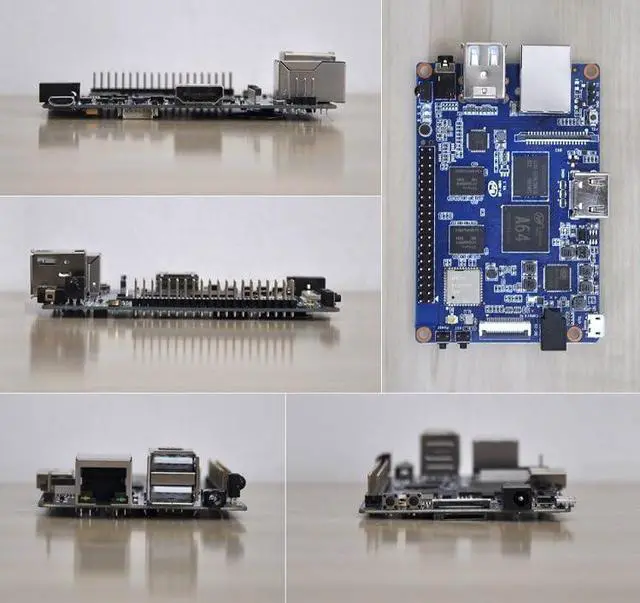 Alt view image 3 of 3 - BPI-M64 64-Bit Quad-Core Mini Single Board Computer 2GB DDR3 SDRAM 8GB eMMC onboard WiFi (AP6212) & Bluetooth Support Android Linux Win 10 IoT
