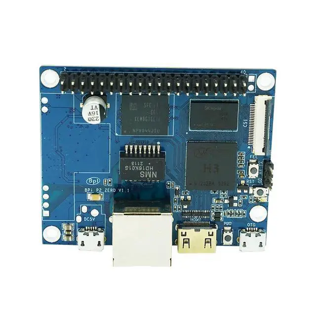 Alt view image 2 of 6 - Banana pi P2 Zero Open Source Singal Board Computer, 512MB SDRAM 8GB eMMC onboard WiFi & Bluetooth, Support POE, 100M LAN, Mini HDMI (Only Board)
