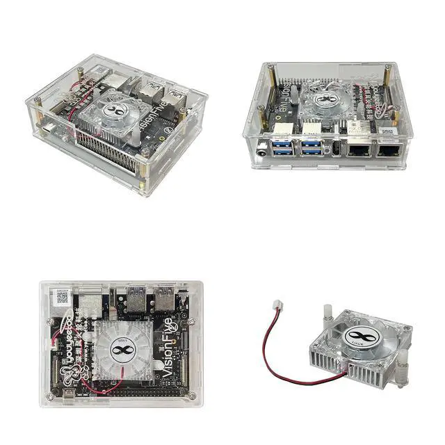 Alt view image 4 of 7 - VisionFive2 RISC-V Single Board Computer, Quad Core, 8GB with WiFi dongle, StarFive JH7110 with 3D GPU, Dual Ethernet Port with 2 x 1Gbit, for IOT/AI (Kit 7, Version v1.3B)