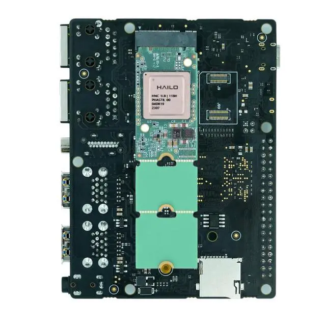 Alt view image 2 of 7 - StarFive VisionFive2 13TOPS AI KIT,13TOPS Hailo-8L, 8GB RAM, StarFive JH7110, x2 GbE LAN Port, RISC-V Single Board Computer AI Deepl Edge Machine (No WiFi Moudle,Standard Kit)