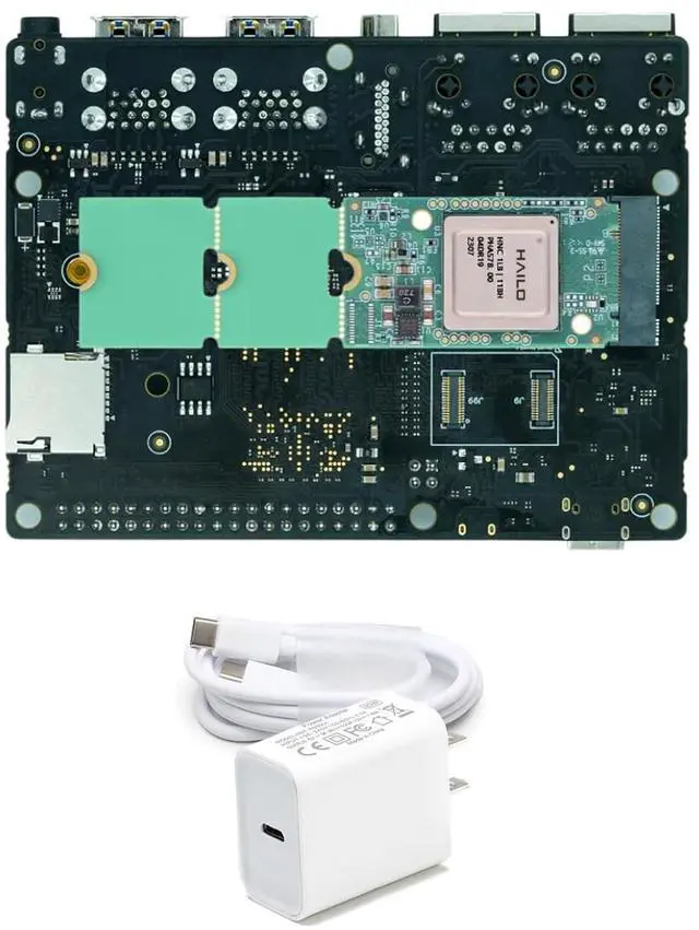 Main image of StarFive VisionFive2 13TOPS AI KIT,13TOPS Hailo-8L, 8GB RAM, StarFive JH7110, x2 GbE LAN Port, RISC-V Single Board Computer AI Deepl Edge Machine (No WiFi Moudle,Standard Kit)