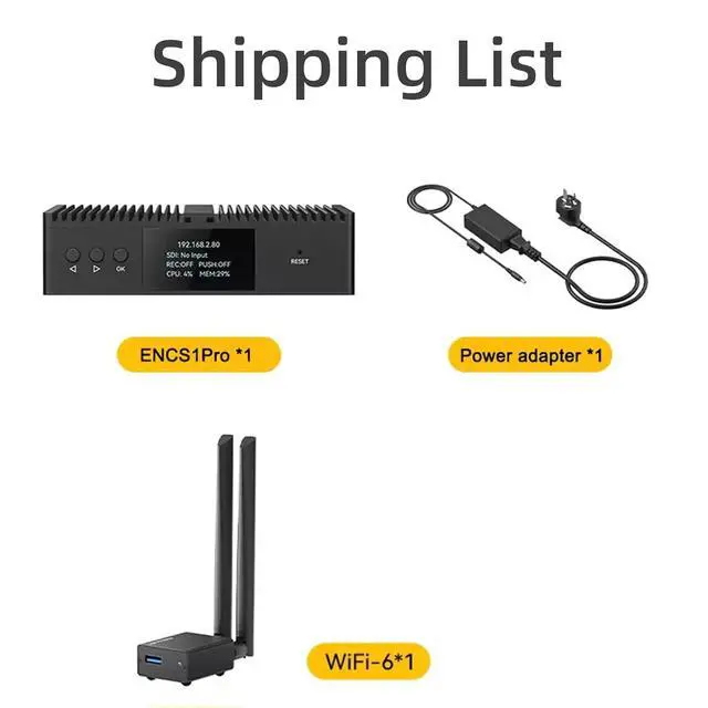 Alt view image 2 of 7 - LinkPi ENCS1Pro 12G-SDI Encoder Decoder 4K60 Video Codec Box, H.265/H.264 Live Streaming Device, Support NDI HX, SRT, RTMP, RTSP, HLS, Multi-Protocol, Low Latency (with WiFi 6)