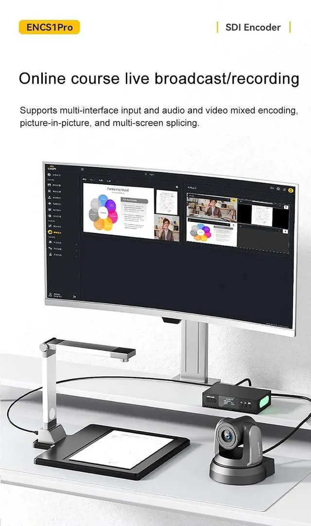 Alt view image 7 of 7 - LinkPi ENCS1Pro 12G-SDI Encoder Decoder 4K60 Video Codec Box, H.265/H.264 Live Streaming Device, Support NDI HX, SRT, RTMP, RTSP, HLS, Multi-Protocol, Low Latency (with WiFi 6)