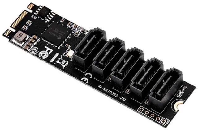 Main image of M.2 B+M Key Adapter Card Non-RAID SATA III 6GB/s for X1 X86 SBC Desktop PC Support SSD and HDD JMB585 Chipset