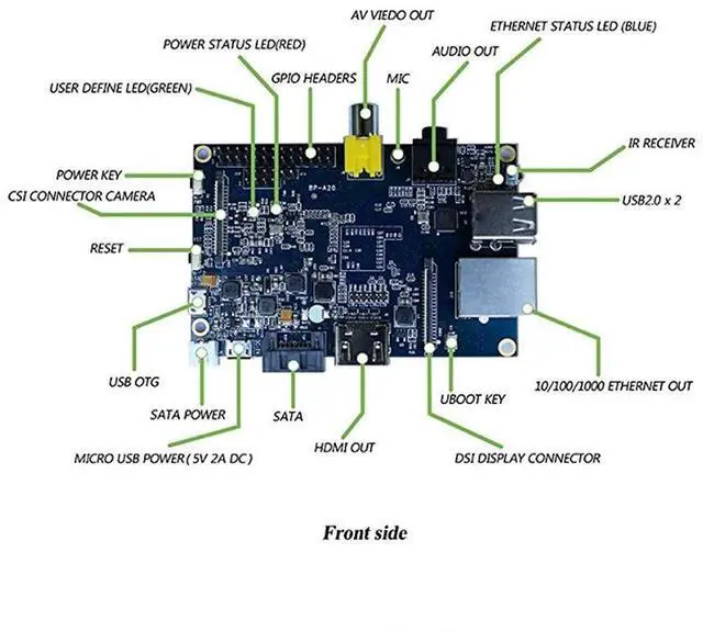 Alt view image 4 of 7 - Banana Pi BPI-M1 Allwinner A20 Support Freebsd, pfsense, OpenWRT Single Board Computer