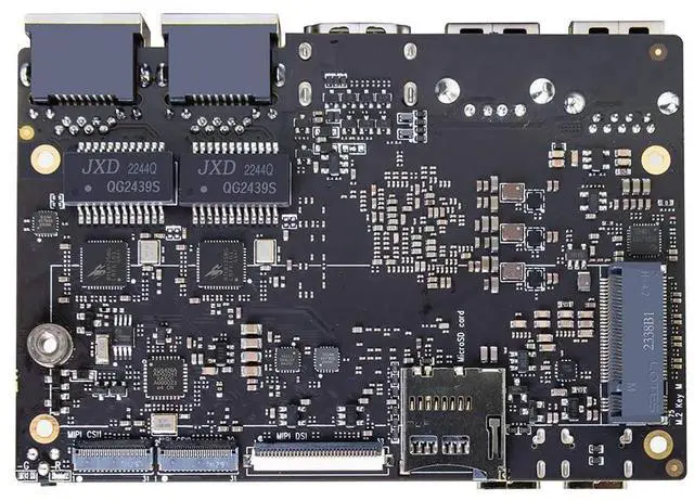 Alt view image 4 of 5 - Banana Pi BPI-M7 Pico-ITX Motherboard RK3588 SBC: 6 Tops NPU AI Accelerator, 8K Video, Dual 2.5G Ethernet, WiFi 6, BT5.2 - Android Linux Support - Ideal for Tinkerers (8+64GB)