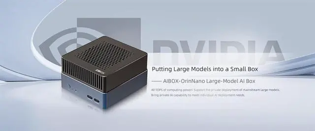 Alt view image 3 of 7 - AIBOX-Orin Nano 40TOPS AI Big Model of Edge Computing Jetson Orin Nano Module, Hexa-core 64-bit ARM Cortex-A78AE V8.2 Processor, Support LLaMa2 ChatGLM Qwen, AIGC Stable DiffusionV1.5