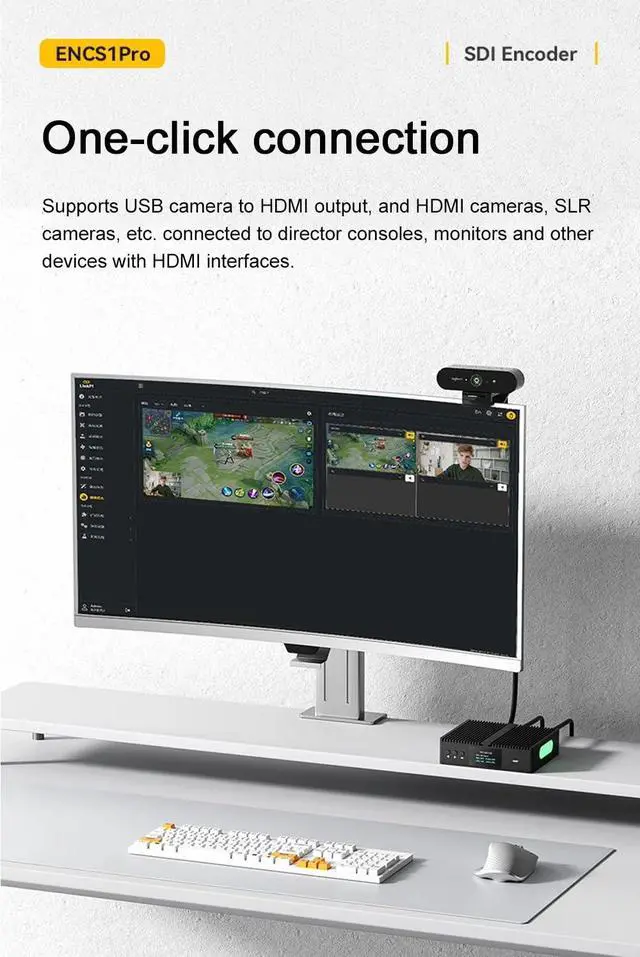 Alt view image 4 of 7 - LinkPi ENCS1Pro 12G-SDI Encoder Decoder 4K60 Video Codec Box, H.265/H.264 Live Streaming Device, Support NDI HX, SRT, RTMP, RTSP, HLS, Multi-Protocol, Low Latency (with WiFi 6)