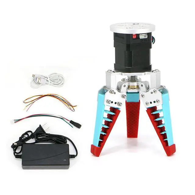Main image of Soft Flexible Robot Gripper Claw, Bionic/Adaptive Object Shape Grasping/No-Damage Grab, Support Arduino Raspberry pi STM32,DC12-24V Wide Voltage Industry Control(Three Fingers with Control)