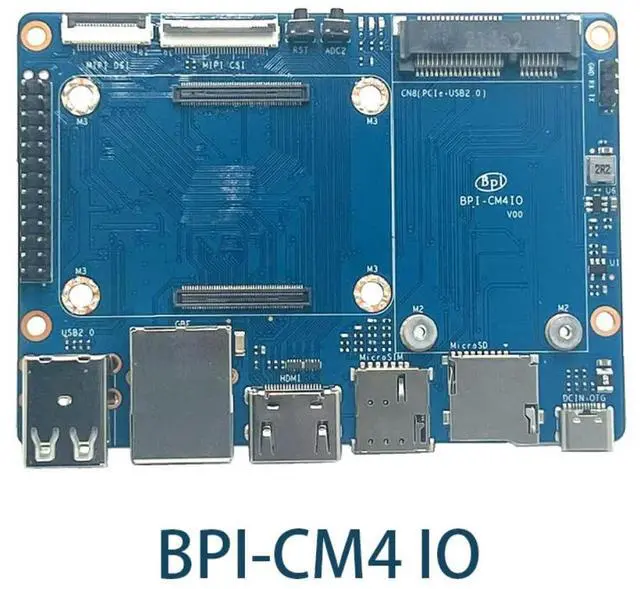 Alt view image 7 of 7 - Banana Pi BPI-CM4,Raspberry Pi CM Compatible, Amlogic A311D Quad Core ARM Cortex-A73, 4G LPDDR4 16G eMMC Onboard WIFI5,Minipcie 26PIN Run Android Armbian Linux (BPI-CM4 + BPI-CM4IO)