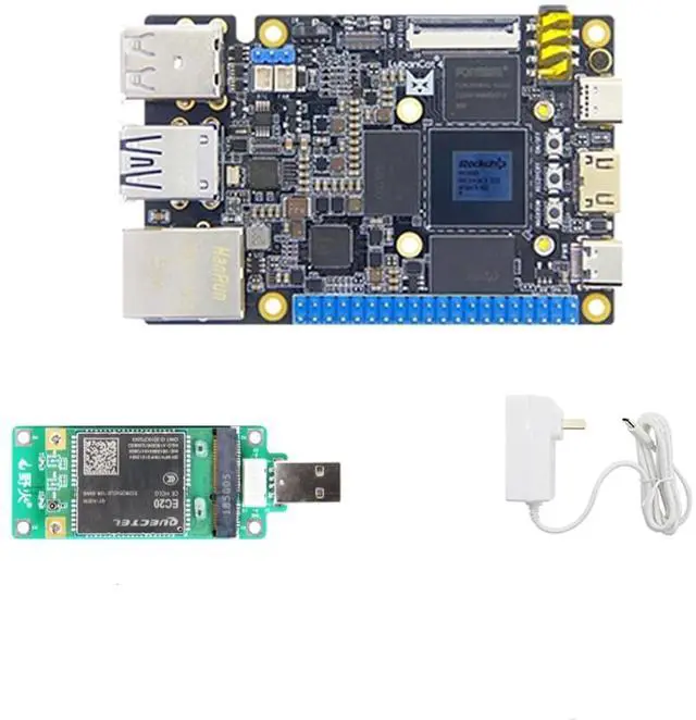 Main image of Lubancat 4 Mini PC RK3588S2 Development Board: 4/8/16GB LPDDR4 RAM, 6T NPU, Gigabit Ethernet, 8K Codec, Raspberry Pi 5 Alternative (4G+32G,4G Mobile Communication Package)
