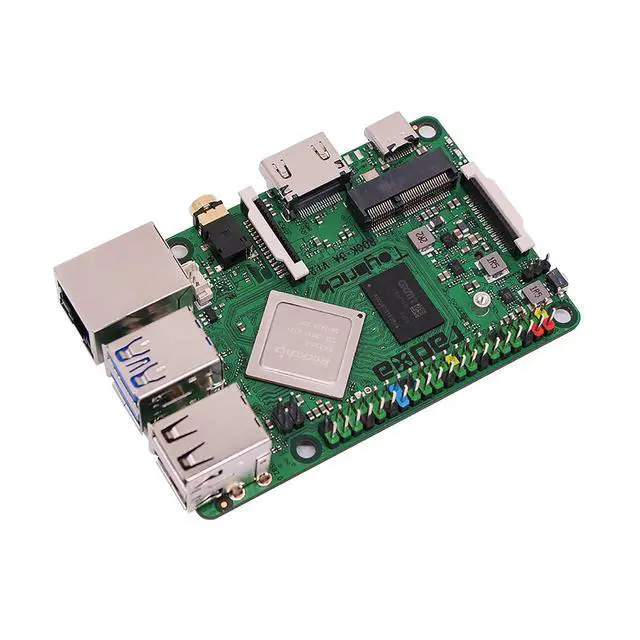 Alt view image 2 of 6 - Rock 3 Model A SBC Rockchip RK3568 Quad-core Cortex-A55 Processor Brings M.2 Slots for NVMe SSD, WiFi 6 to Raspberry Pi Form Factor (8G Version)