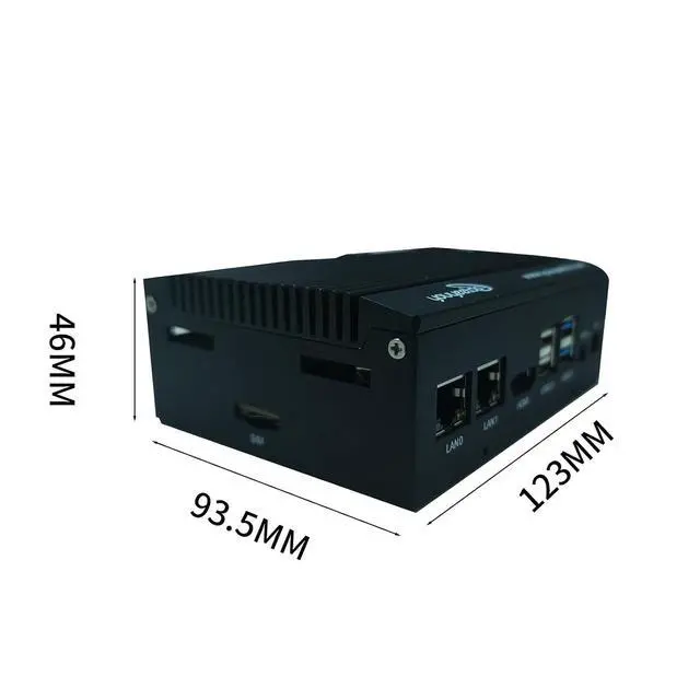 Alt view image 3 of 7 - Dual GbE Low Power Arm Mainboard - YY3568 Basic Rockchip RK3568 - Support SATA 3.0, PCIe 3.0 SSD, USB Host x6 - Up to 4K@60Hz Video Output - AIoT Control/NAS/Single Board Computer (Kit D)
