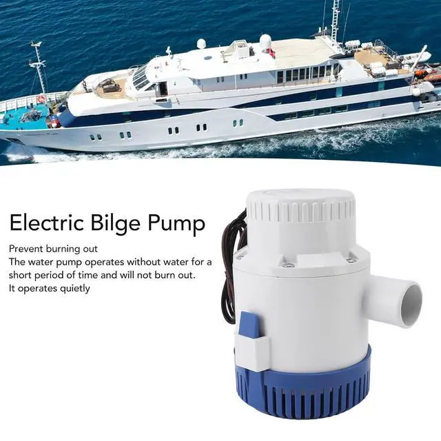 Alt view image 2 of 7 - 3700 GPH Bilge Pumps 12V & 24V, Boat Marine Plumbing Submersible Electric Bilge Pumps, Marine Electric Rule Bilge Pump, Efficient Low Noise Overheat Prevention (12V), Bewinnerh3bceqg04z-11