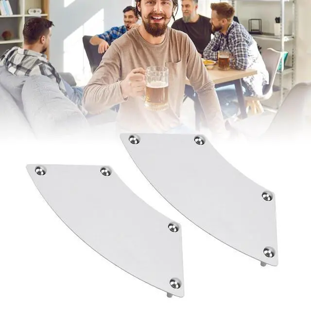 Alt view image 3 of 7 - Portable Drinking Beard Guard 2 Pack | Stainless Steel Mustache Protector for Mugs Glasses Cups Reusable Barrier Keeps Facial Hair Dry While Drinking Coffee Beer