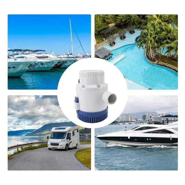 Alt view image 6 of 7 - 3700 GPH Bilge Pumps 12V & 24V, Boat Marine Plumbing Submersible Electric Bilge Pumps, Marine Electric Rule Bilge Pump, Efficient Low Noise Overheat Prevention (12V), Bewinnerh3bceqg04z-11