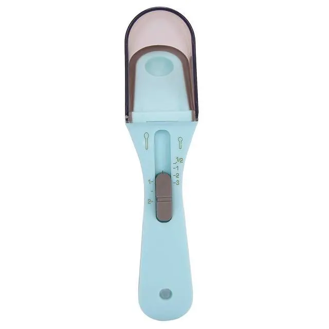 Alt view image 2 of 7 - Multifunctional Adjustable Measuring Scoop | 30ml 130ml Capacity With Silicone Scraper For Baking