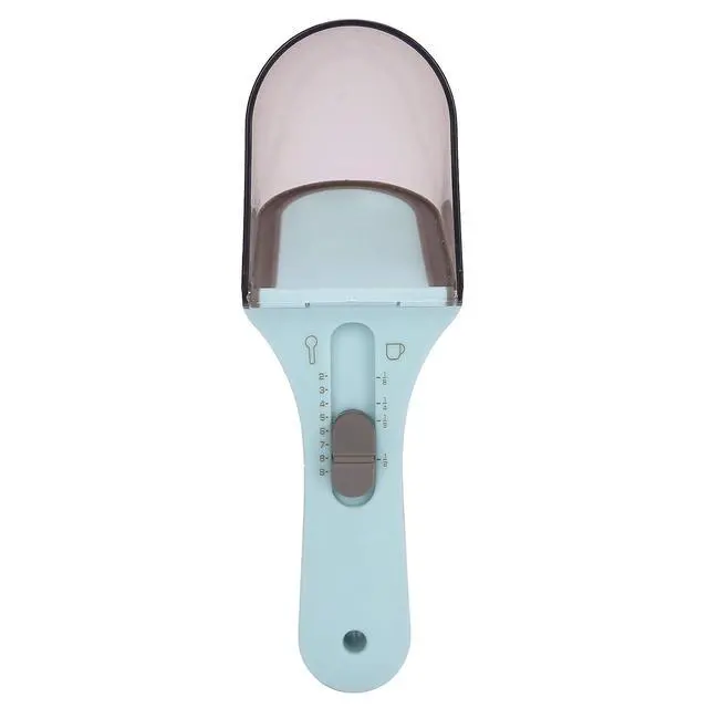 Alt view image 3 of 7 - Multifunctional Adjustable Measuring Scoop | 30ml 130ml Capacity With Silicone Scraper For Baking