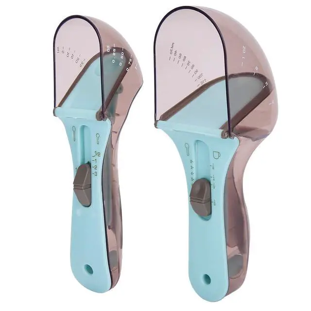 Alt view image 4 of 7 - Multifunctional Adjustable Measuring Scoop | 30ml 130ml Capacity With Silicone Scraper For Baking