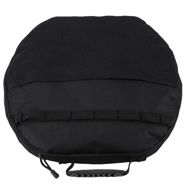 Alt view image 4 of 7 - Protective BBQ Griddle Carry Bag | Oxford Cloth Round Pouch With Handle For Camping Skillet Outdoor Picnic Cooking