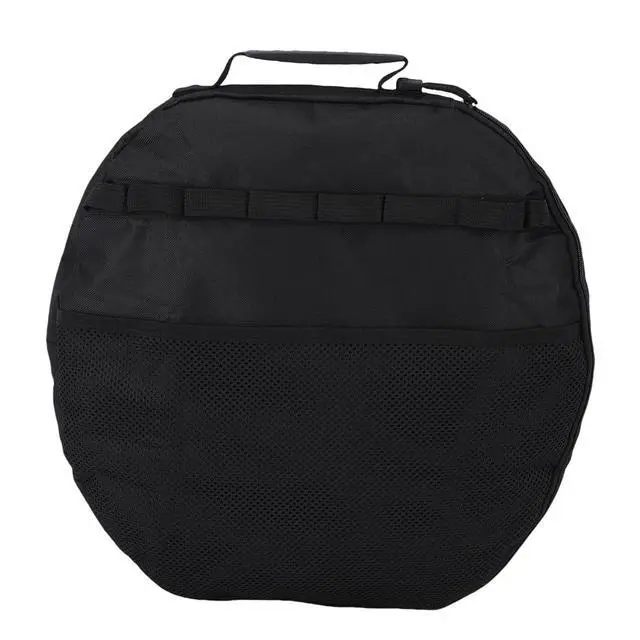 Alt view image 5 of 7 - Protective BBQ Griddle Carry Bag | Oxford Cloth Round Pouch With Handle For Camping Skillet Outdoor Picnic Cooking