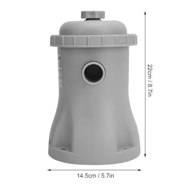 Alt view image 7 of 7 - 330 Gallon Cartridge Pool Filter Pump System Kit - Electric for Ground Pools