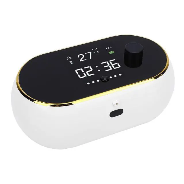 Alt view image 4 of 7 - Large Capacity Touchless for Wall Mount | Automatic Foaming with Digital Display, Rechargeable 2000mAh SelfCleaning for Bathroom Kitchen (White)