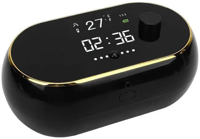 Main image of Large Capacity Touchless for Wall Mount | Automatic Foaming with Digital Display, Rechargeable 2000mAh SelfCleaning for Bathroom Kitchen (Black)