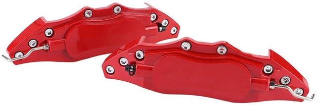Alt view image 3 of 4 - Aluminum Alloy Brake Caliper Covers | Red Universal Set for 16-19 Inch Wheels (M)